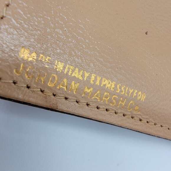 Vintage Leather Wallet Made Expressly for Jordan Marsh Wallet Italy Classic - Picture 7 of 10